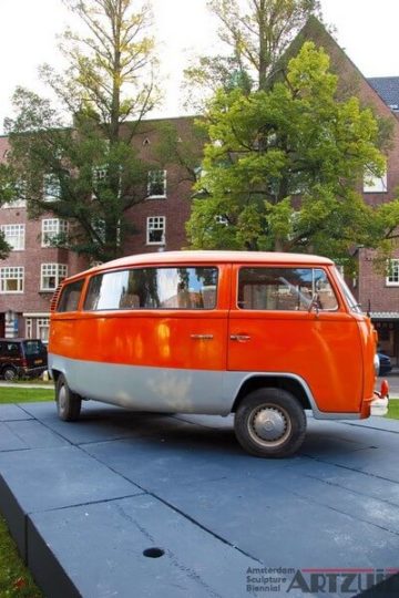 Erwin Wurm - "Telekinetically bent VW Van"