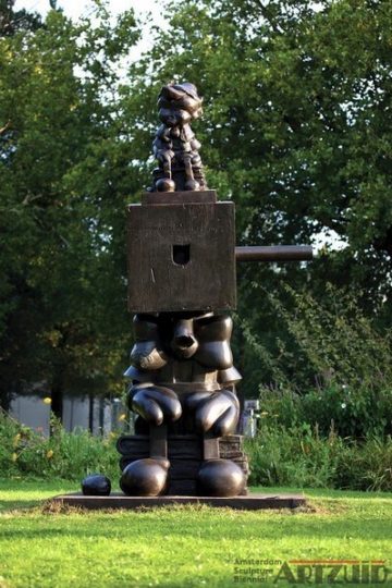 Paul McCarthy - "Bronze Blockhead ARTZUID 2009 archief