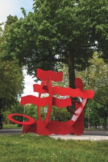 Hans van de Bovenkamp - Red Circles & Waves