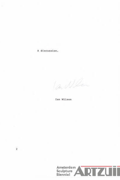 Ian Wison - A discussion.-ARTZUID-2013-archief
