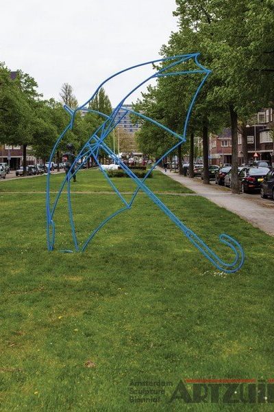 Michael Craig-Martin - Umbrella (blue)-ARTZUID-2013-archief