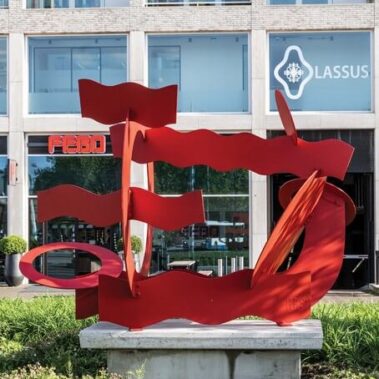 ARHans van de Bovenkamp - Red circles and Waves, (1981)