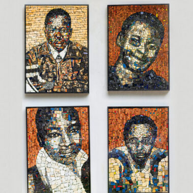0. Ziyanda Majozi - 4 Mozaiek - Zoliswa Nkonyana, Nontsikelelo Tyatyeka, Chuku Ncobo, Phumeza Nkolonzi (2021) - photographer JW Kaldenbach - ARTZUID 2021